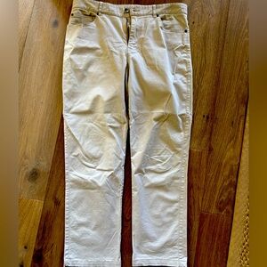 Taylor & Mick 5 Pocket Stretch pants. Stone color. 35x30